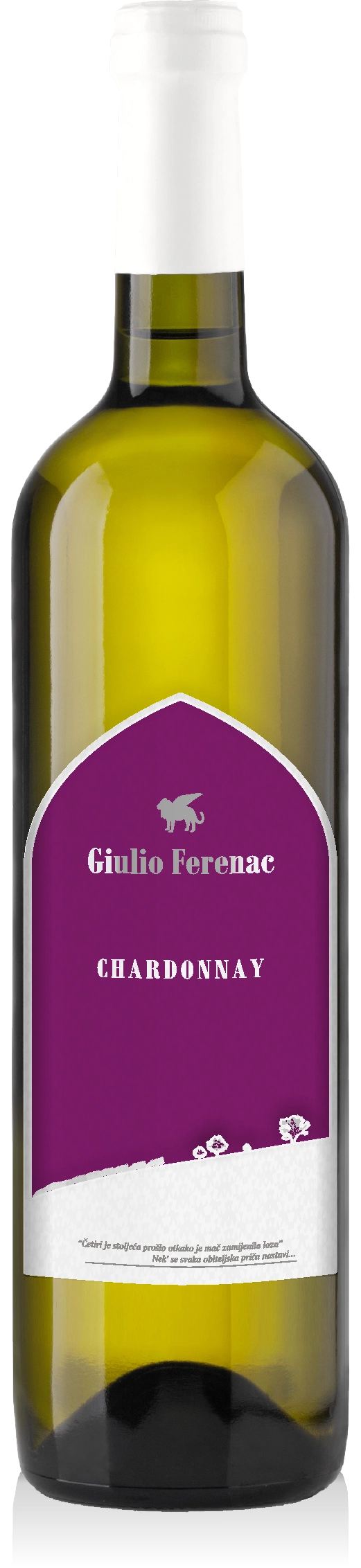 Bottle of Giulio Ferenac Chardonnay