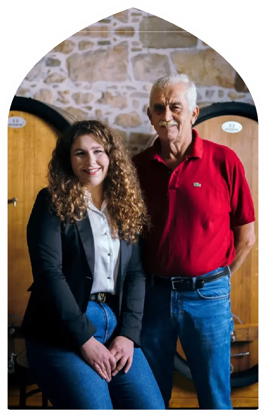 retro digital art of a previous century vineyard